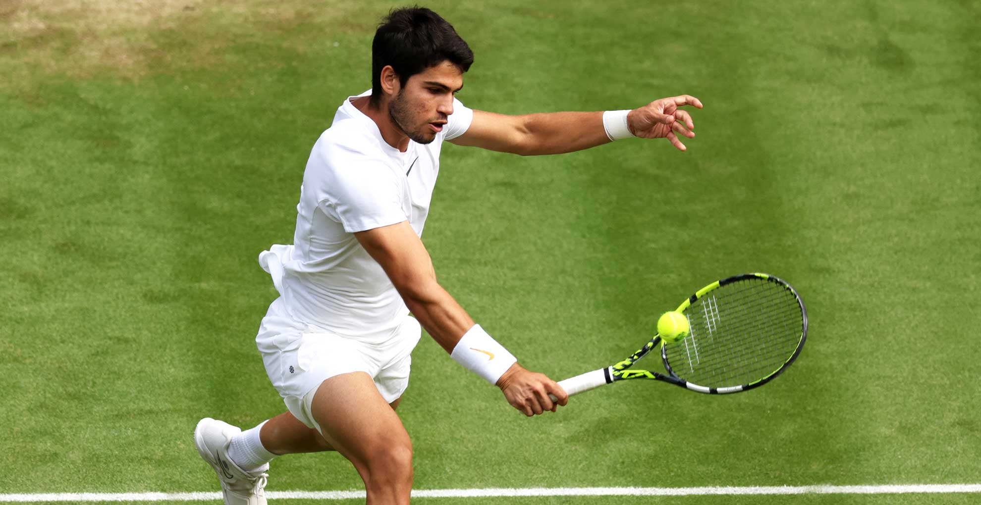 Carlos Alcaraz is chasing his second major title at Wimbledon, having triumphed at the US Open last year.