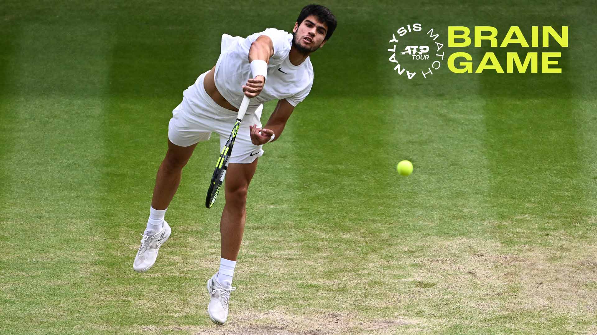 Carlos Alcaraz hits nine aces in his Wimbledon final victory against Novak Djokovic.