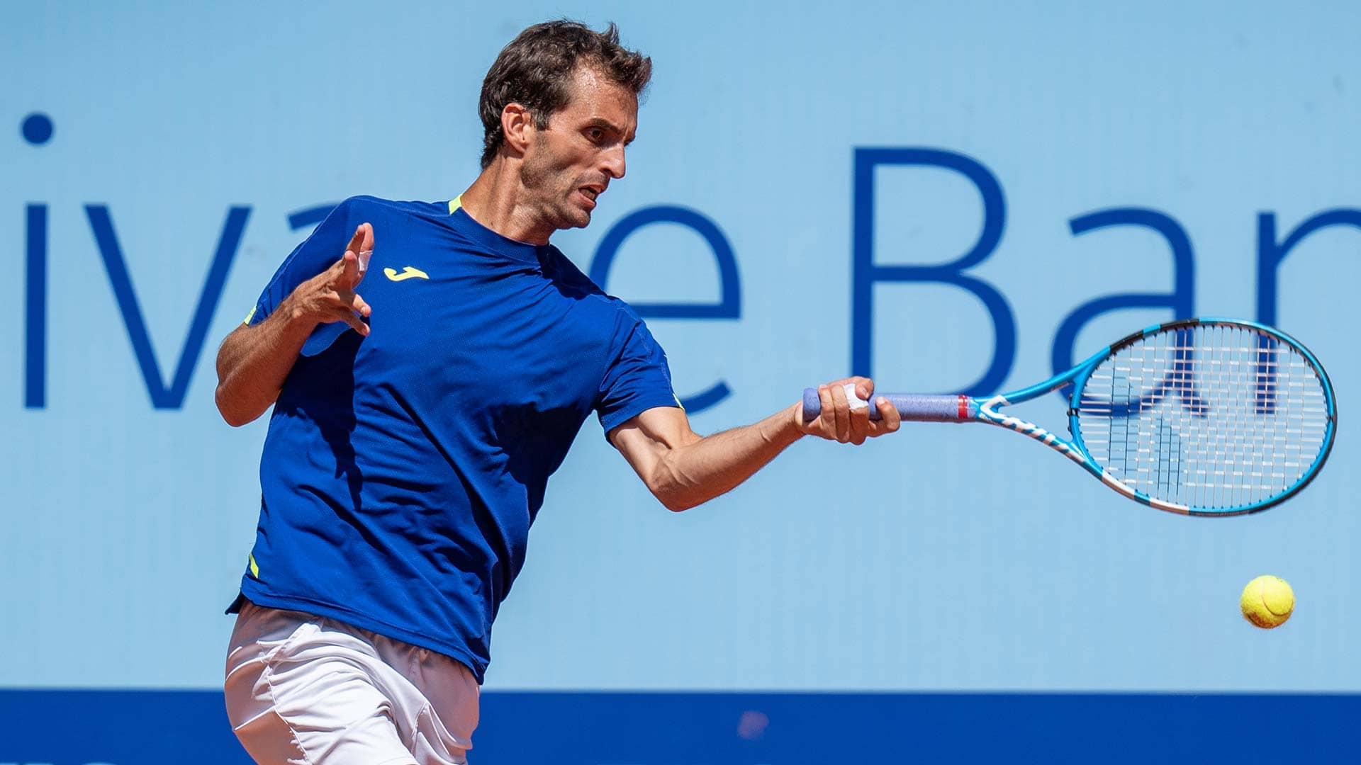 Albert Ramos-Viñolas el sábado en Gstaad.