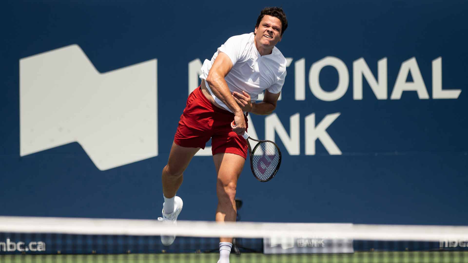 Milos Raonic developed his serve by spending a lot of time on it with childhood coach Casey Curtis.