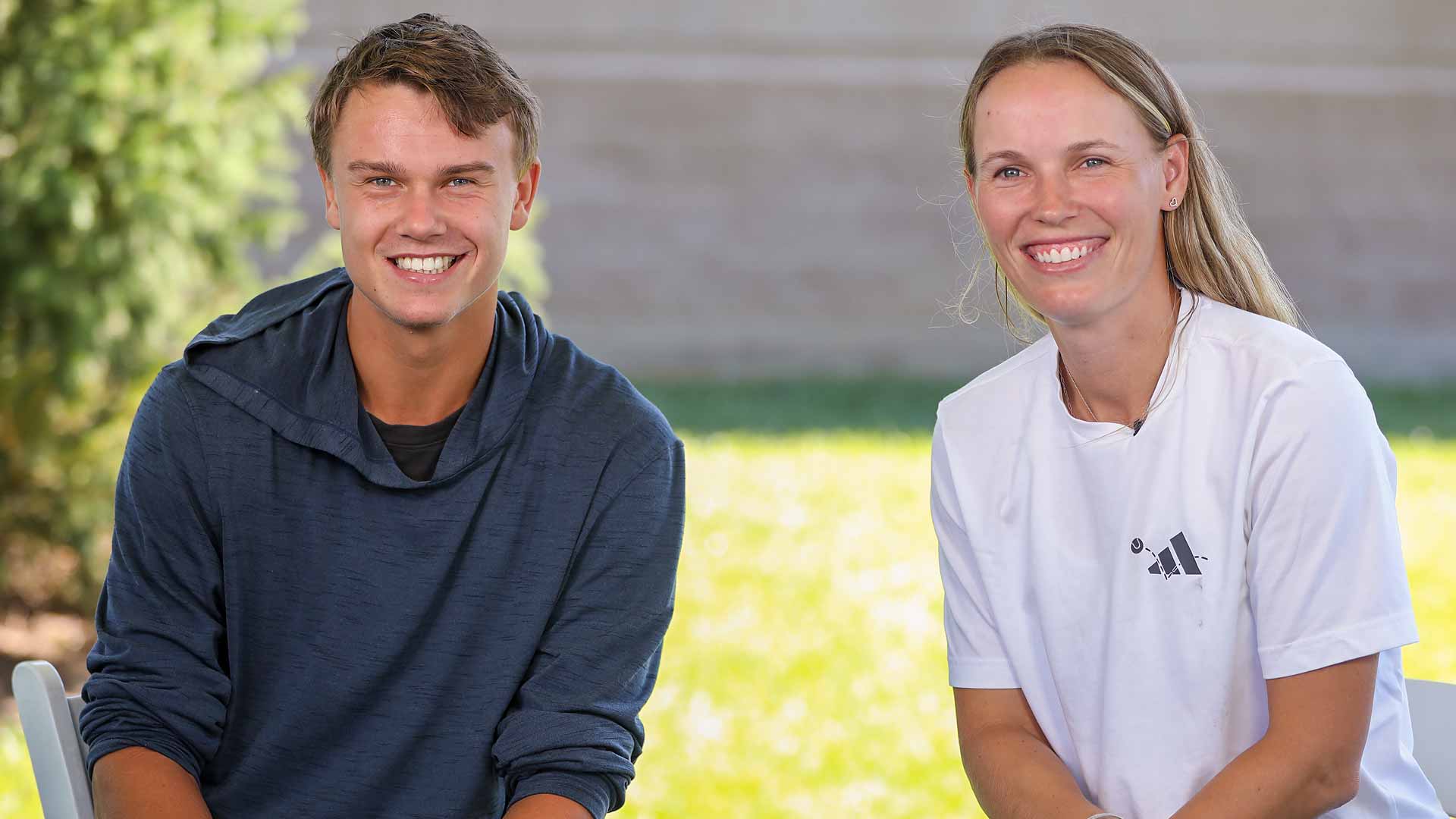 Holger Rune and Caroline Wozniacki spend time together in Cincinnati before the start of the Western & Southern Open.