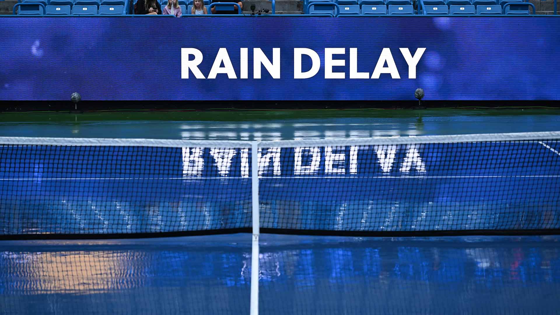 Rain is postponing play at in Cincinnati.