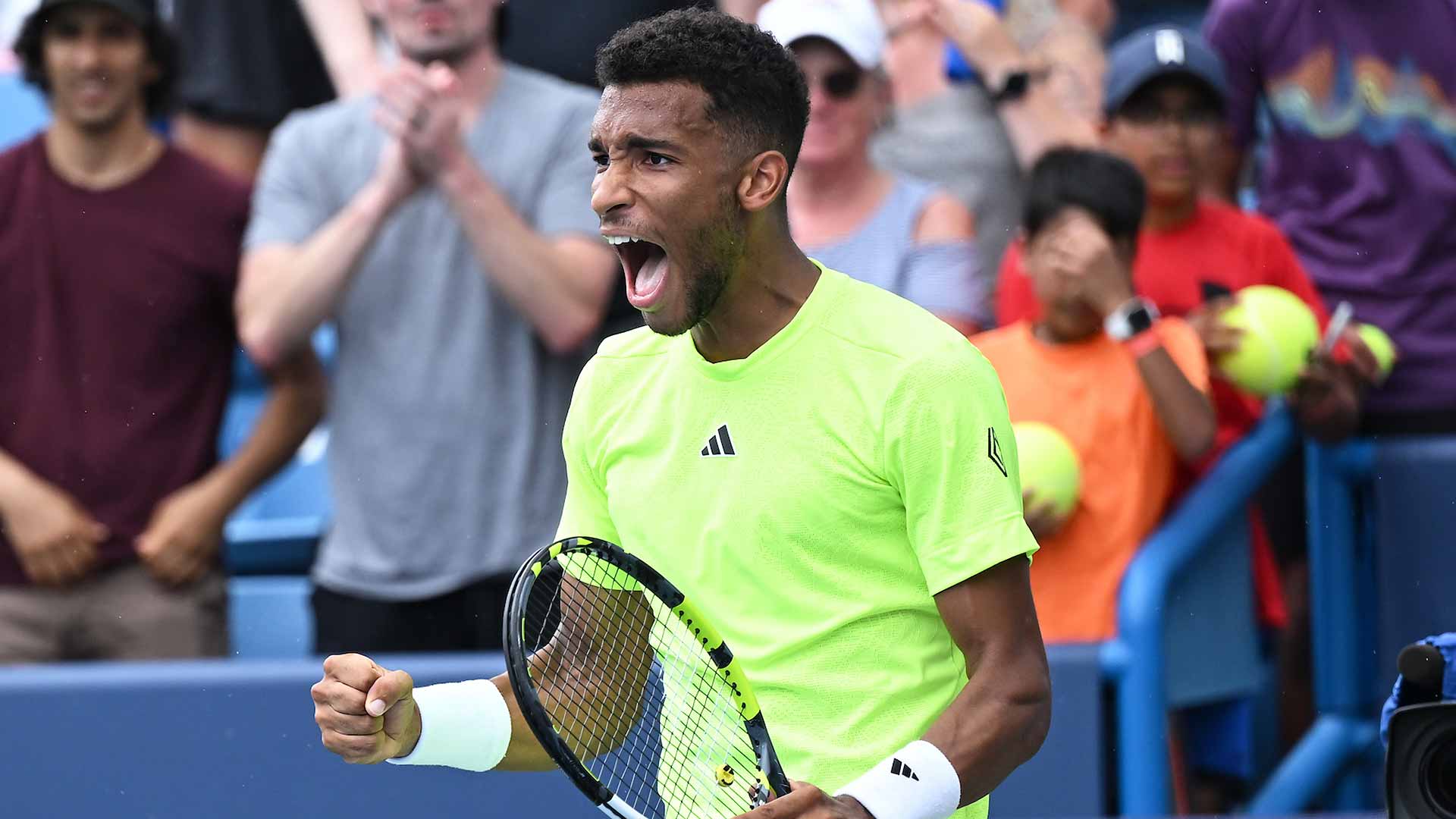 <a href='https://www.atptour.com/en/players/felix-auger-aliassime/ag37/overview'>Felix Auger-Aliassime</a> snaps a five-match losing streak to reach the second round in Cincinnati.