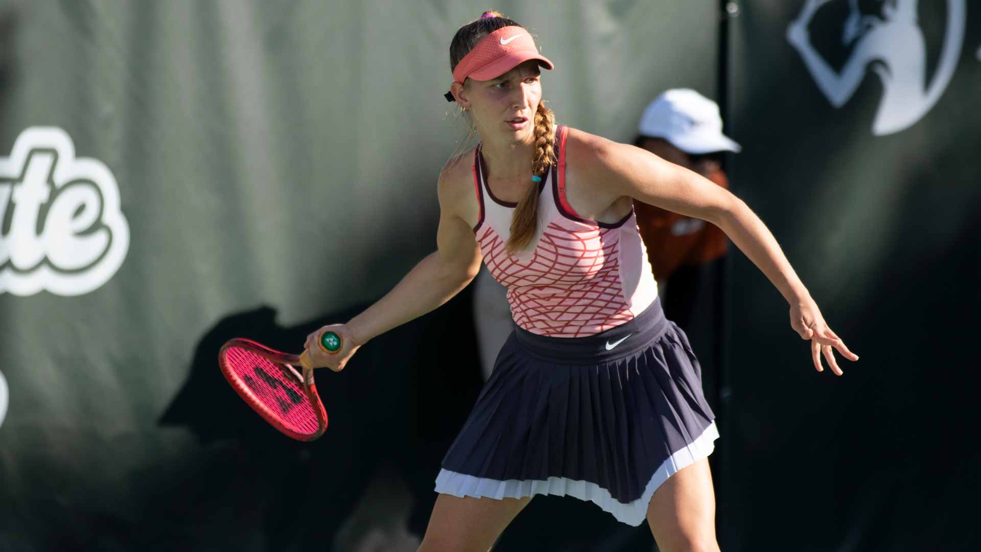 Tamara Korpatsch in action at the <a href='https://www.atptour.com/en/scores/archive/stanford/2885/2023/results'>Golden Gate Open</a>.