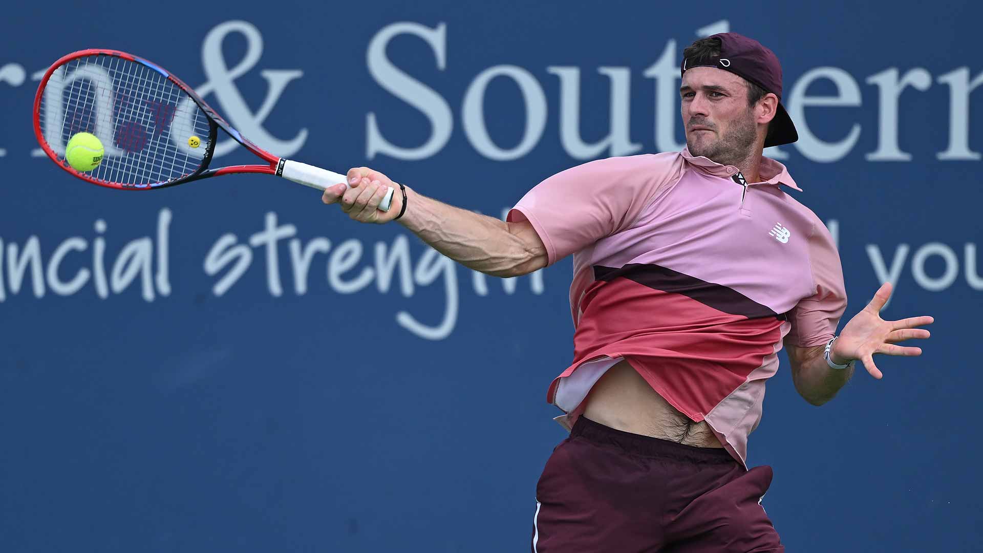 Tommy Paul defeats Ugo Humbert in straight sets Wednesday in Cincinnati.