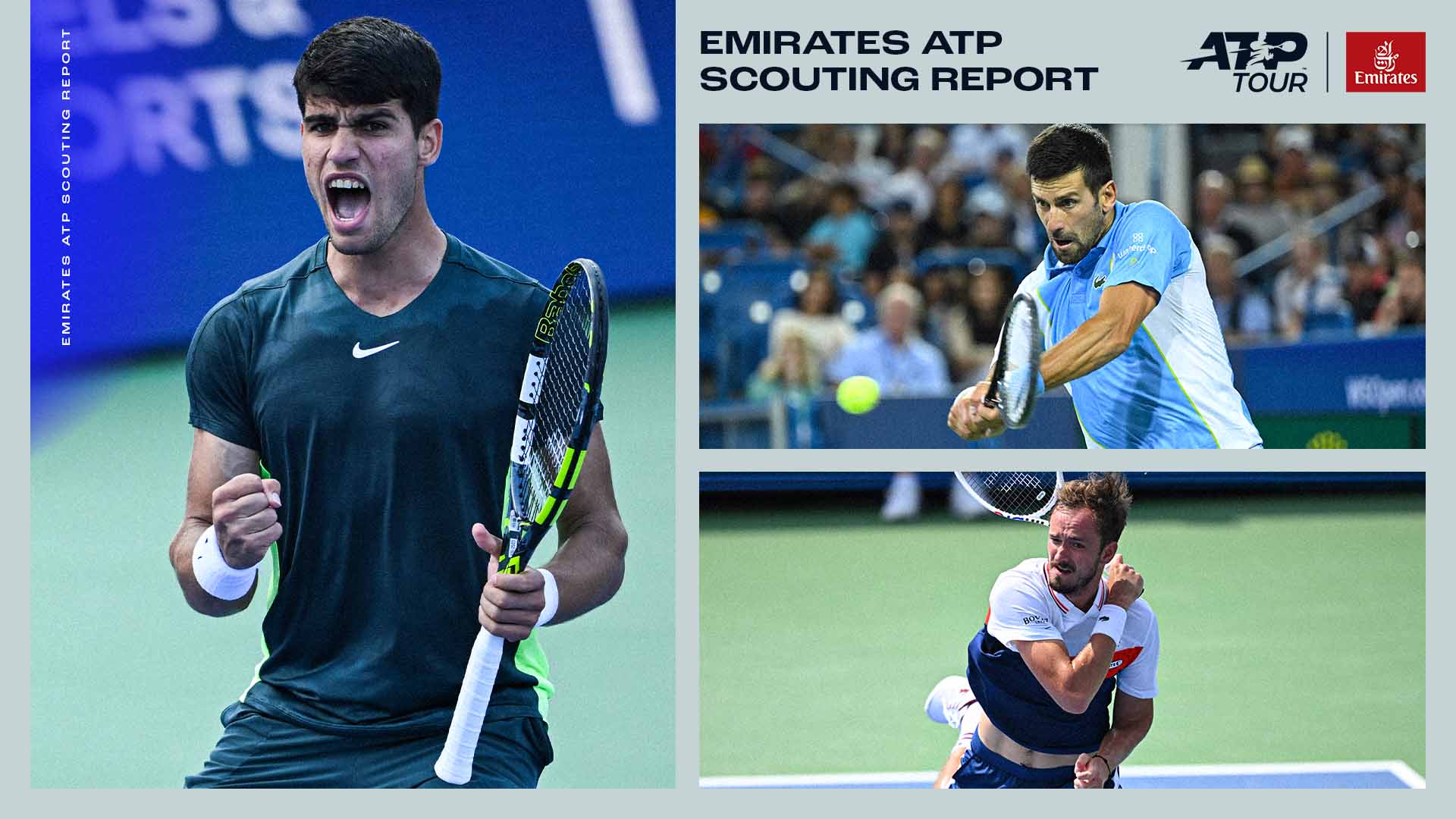 Carlos Alcaraz, Novak Djokovic and Daniil Medvedev will be in action in New York.