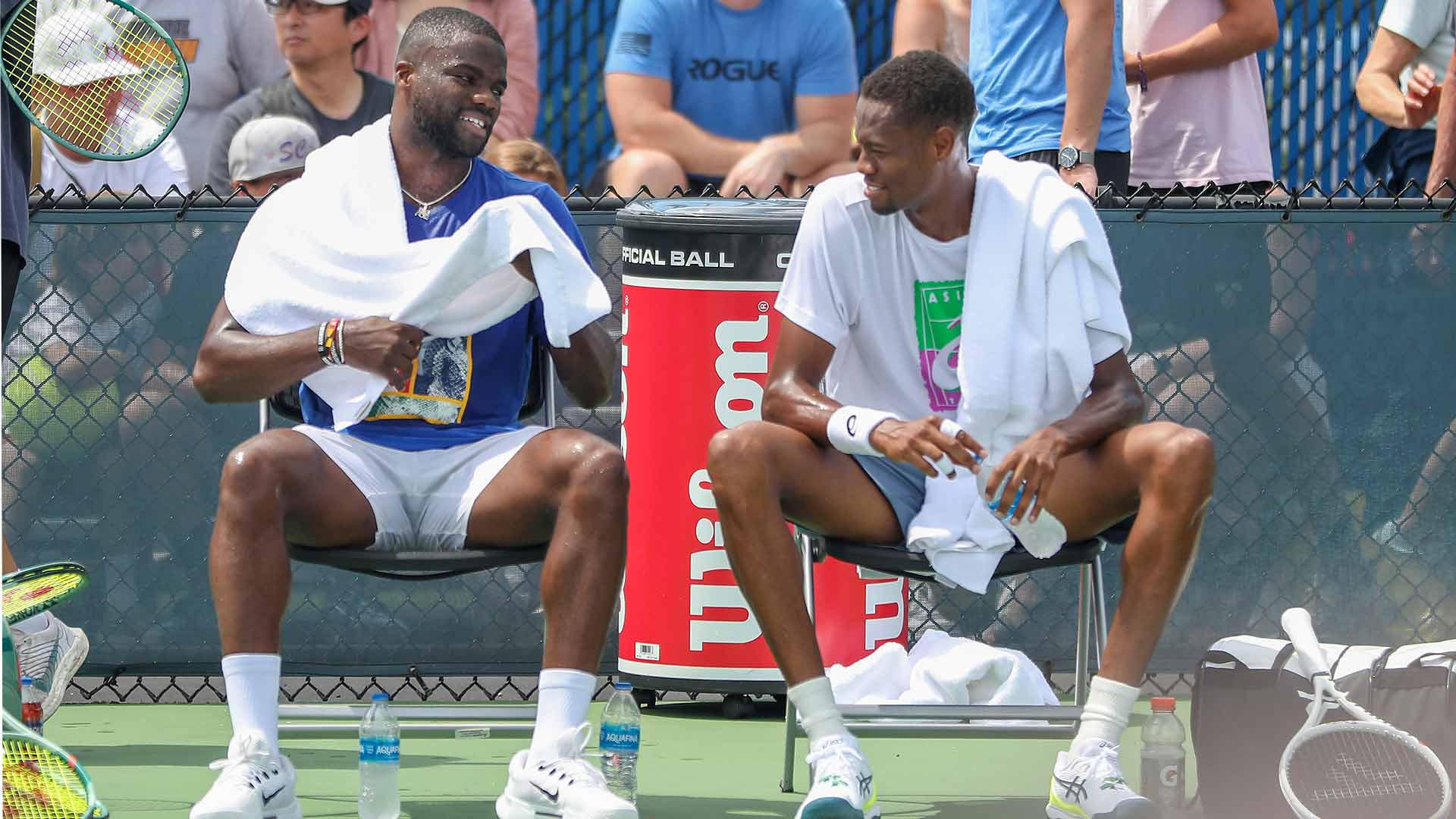 Frances Tiafoe and Christopher Eubanks