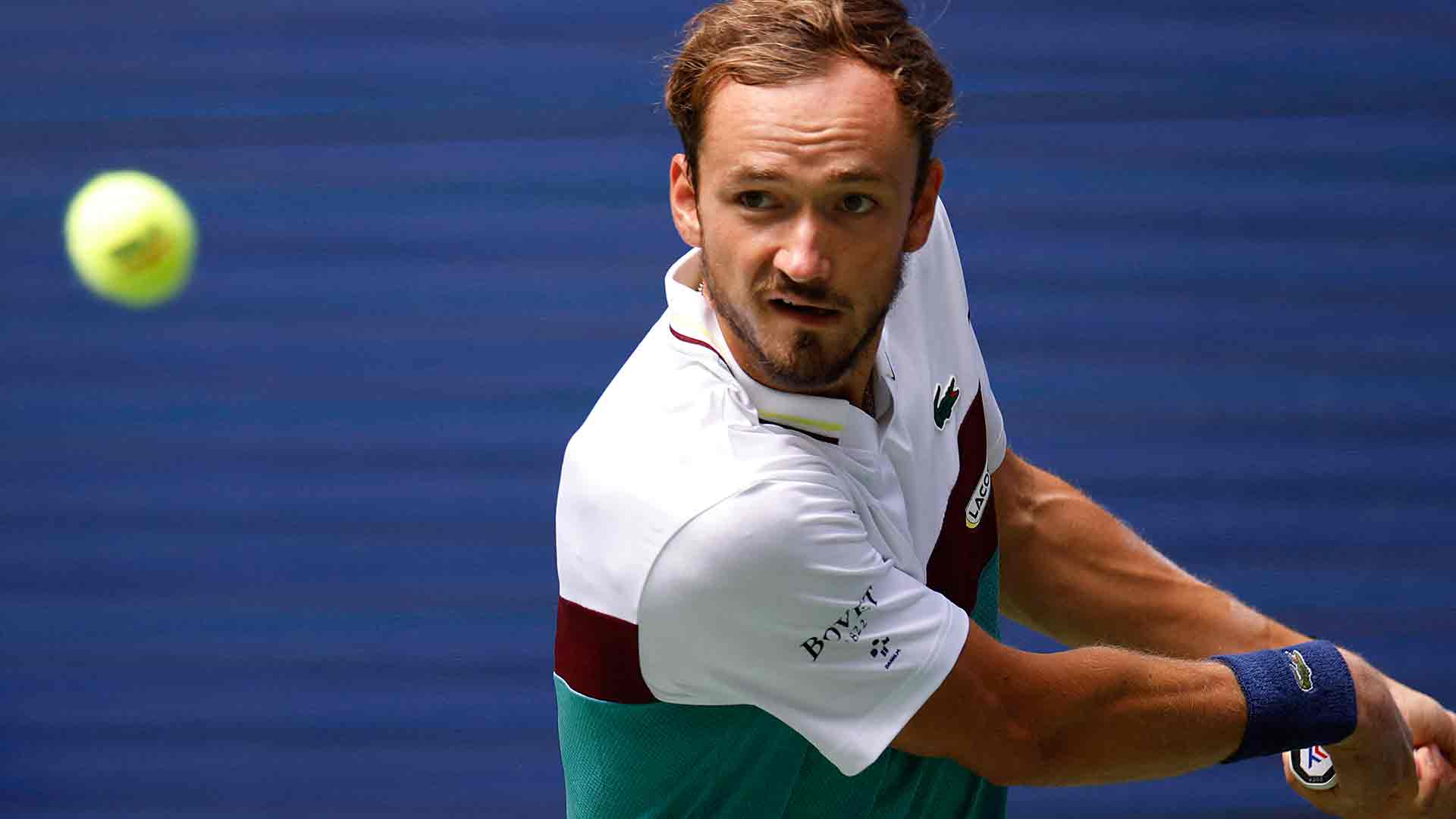 Daniil Medvedev disputó su primer partido en esta edición del US Open frente a Attila Balazs.
