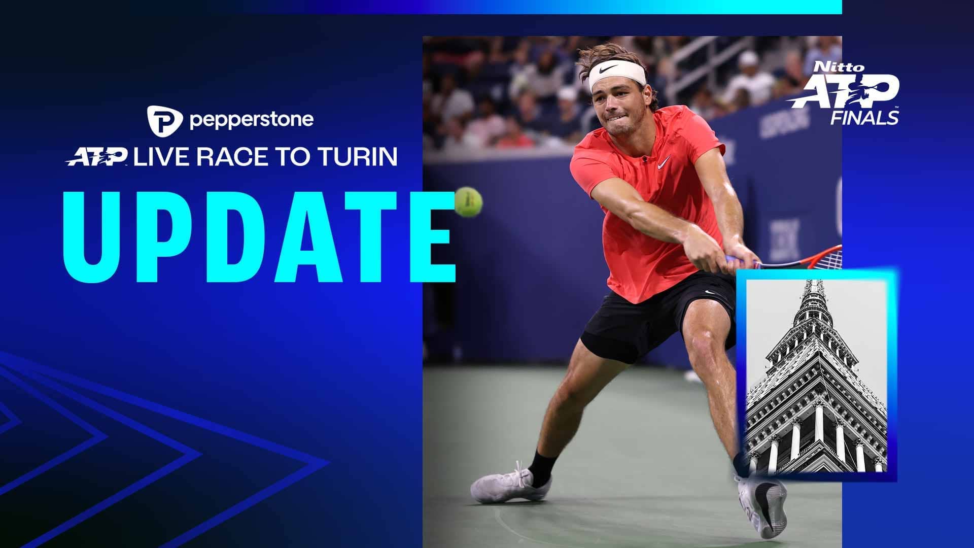 Taylor Fritz is currently in eighth place in the Pepperstone ATP Live Race To Turin.