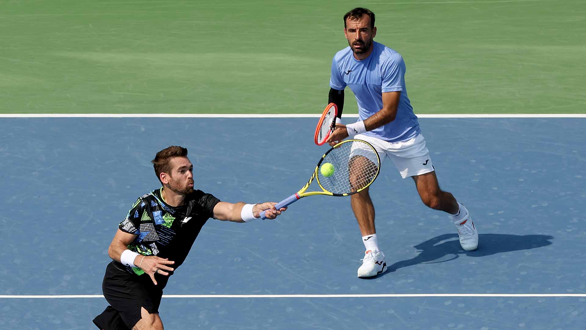 Austin Krajicek (left) and Ivan Dodig are seeded second in New York.
