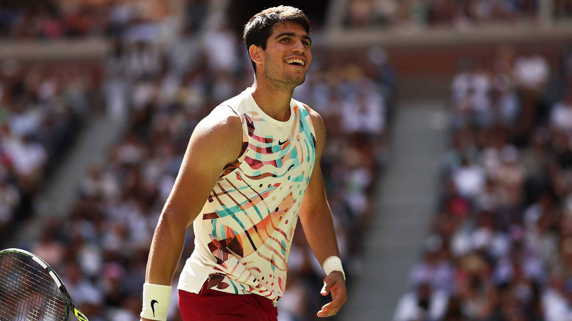 Carlos Alcaraz is into the fourth round at this year's event.