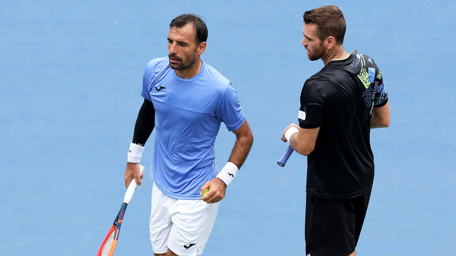 Ivan Dodig and Austin Krajicek reach the quarter-finals at the US Open on Monday.