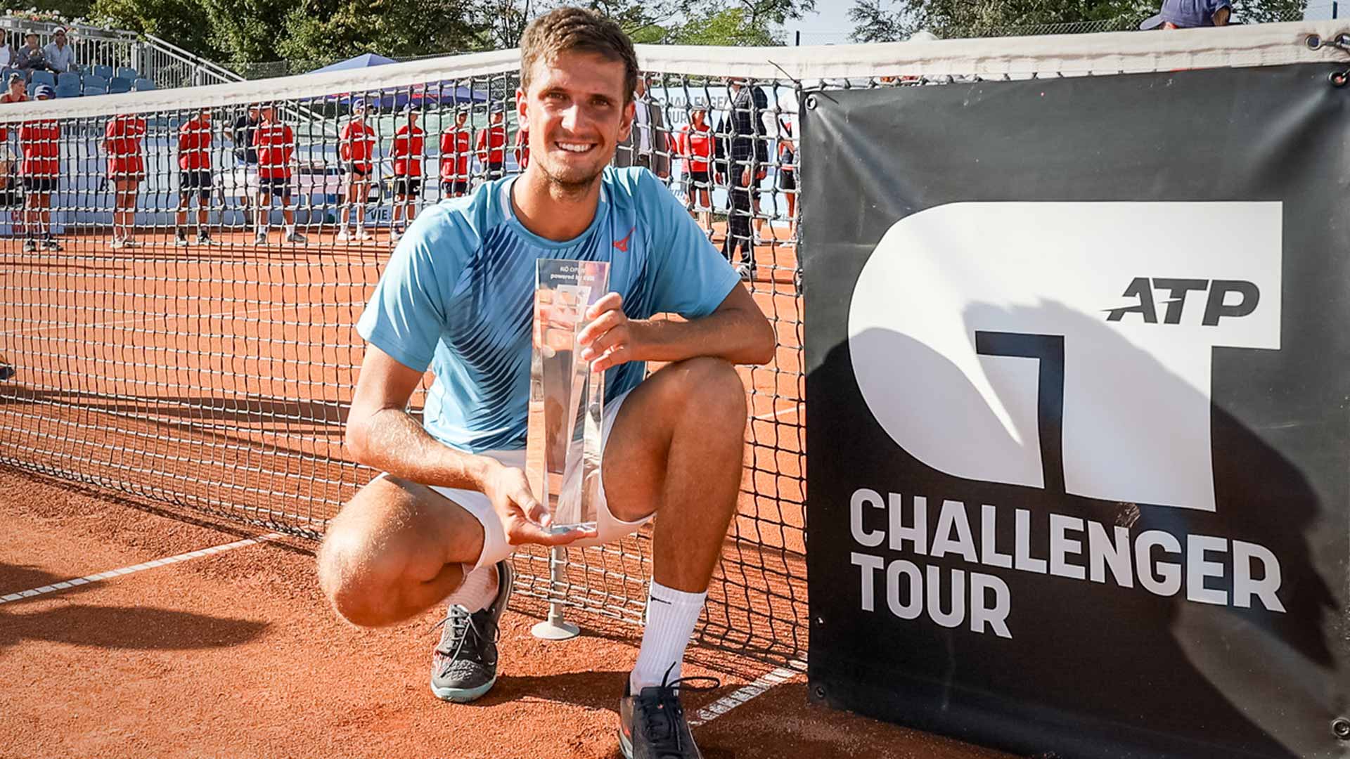 <a href='https://www.atptour.com/en/players/vit-kopriva/ki82/overview'>Vit Kopriva</a> wins the Challenger 100 event in Tulln, Austria.