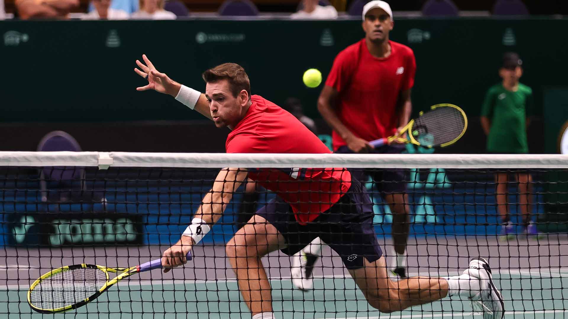 Austin Krajicek and Rajeev Ram defeat Ivan Dodig and Mate Pavic in three sets on Wednesday to help the United States past Croatia.