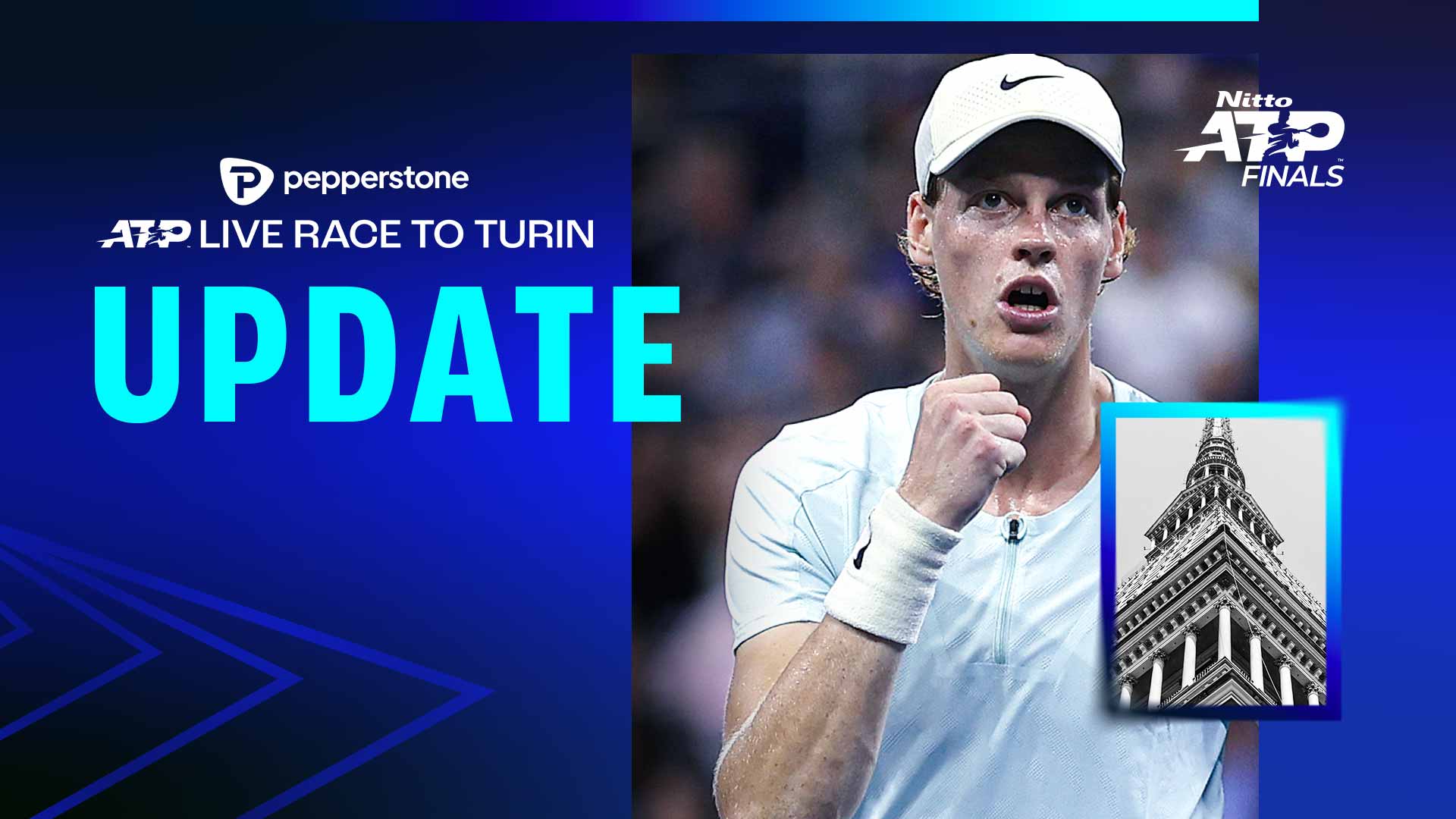 Jannik Sinner aspira a clasificarse por primera vez para las Nitto ATP Finals.