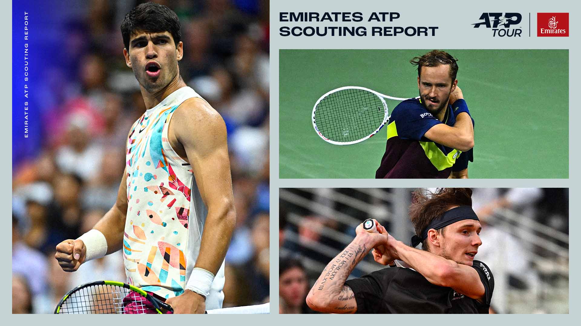 Carlos Alcaraz, Daniil Medvedev y Alexander Bublik juegan esta semana.
