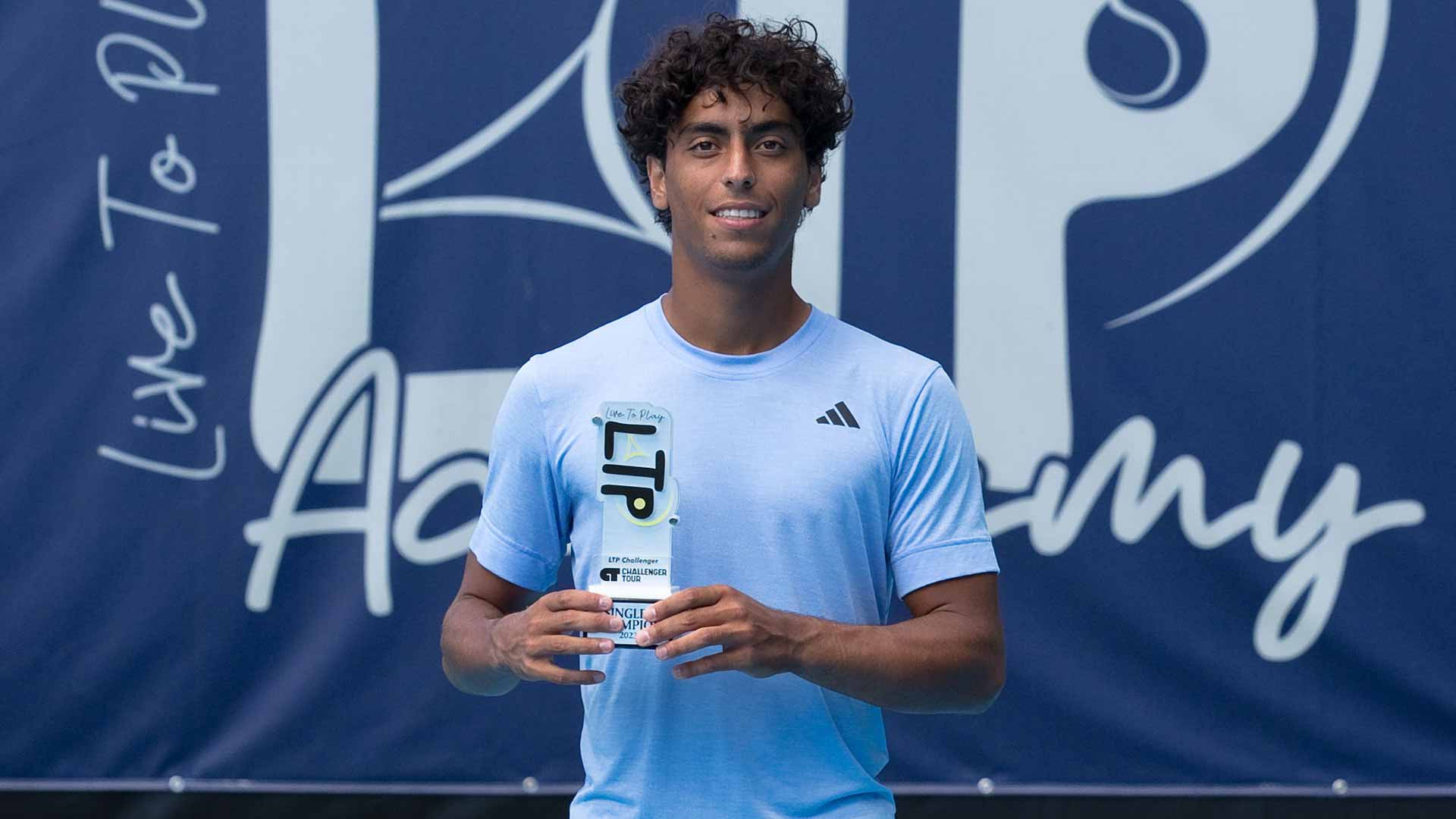 Abdullah Shelbayh wins the Challenger 75 event in Charleston, South Carolina.