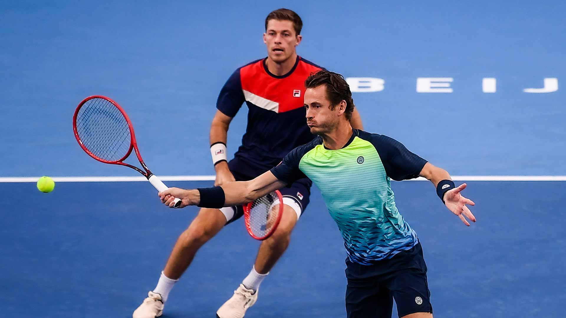 Wesley Koolhof and Neal Skupski at the ATP 500 event in Beijing.