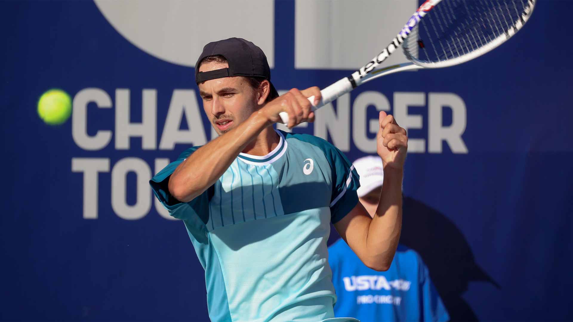 <a href='https://www.atptour.com/en/players/zachary-svajda/s0k7/overview'>Zachary Svajda</a> wins the Challenger 75 event in Tiburon, California.