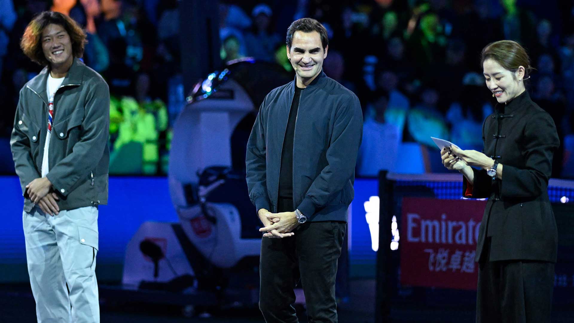 Zhang Zhizhen/<a href='https://www.atptour.com/en/players/roger-federer/f324/overview'>Roger Federer</a>/Li Na