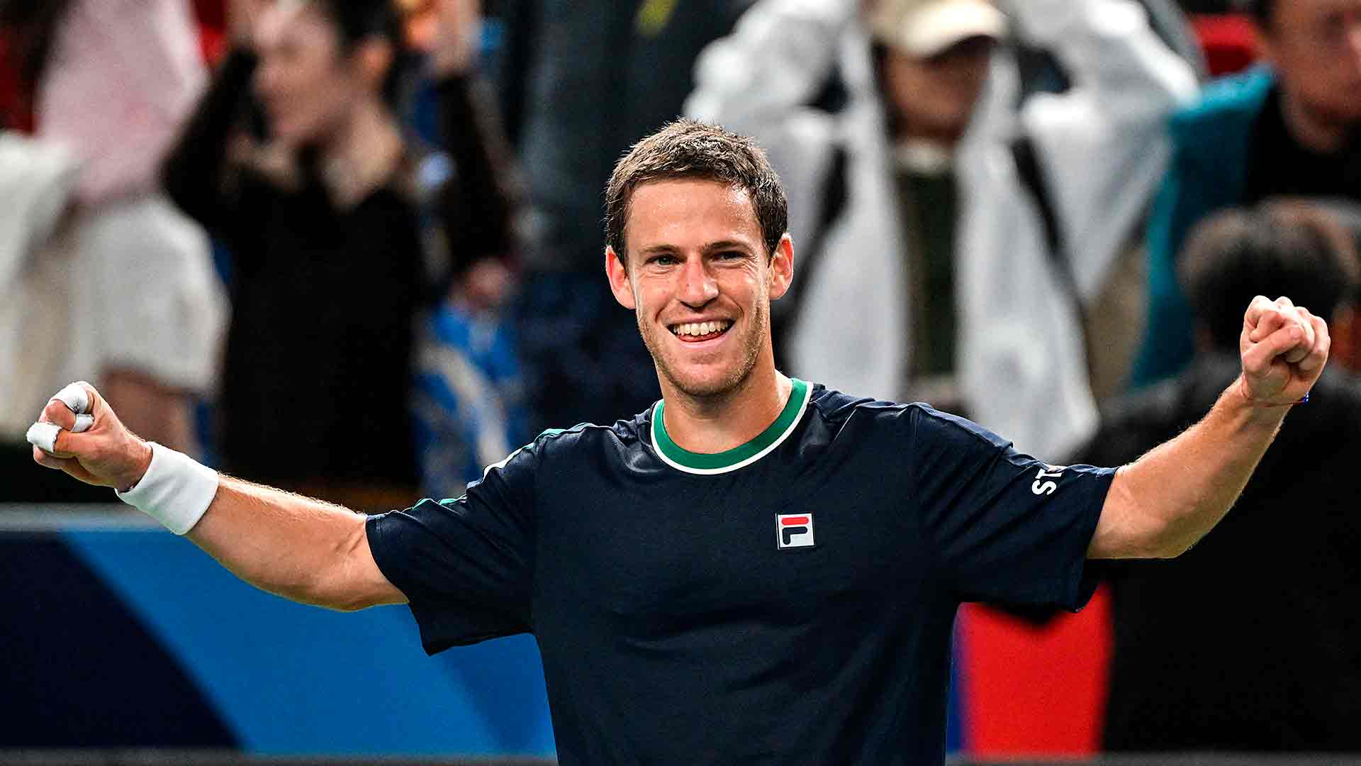 Diego Schwartzman ha ganado cuatro de sus últimos cinco partidos en la gira asiática.