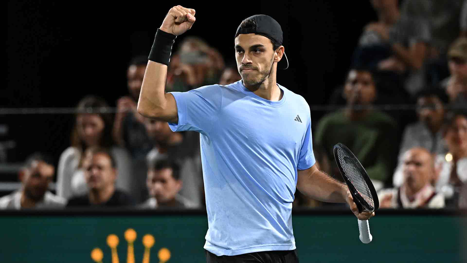 Francisco Cerúndolo se presentó este miércoles en tercera ronda del Rolex Paris Masters.