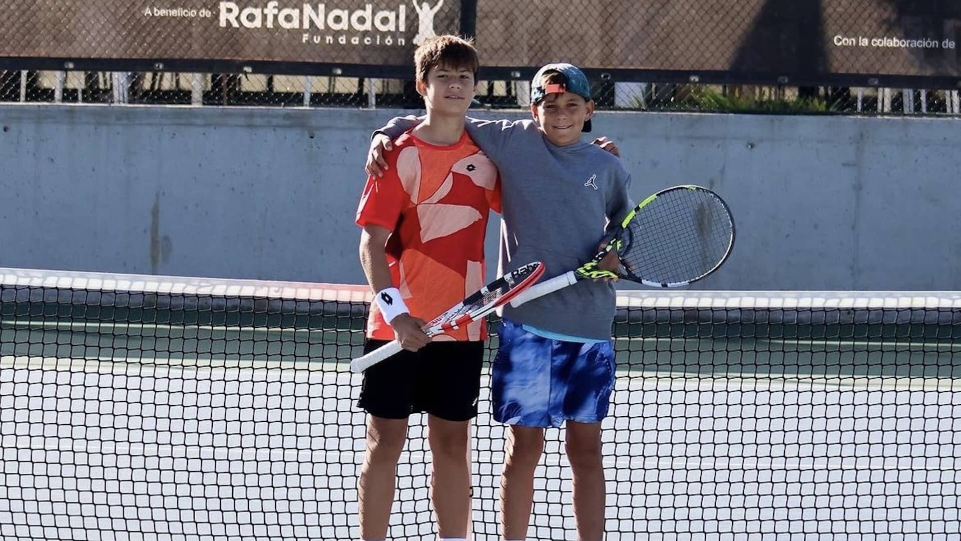 Jaime Alcaraz antes de jugar la final este domingo en Manacor.