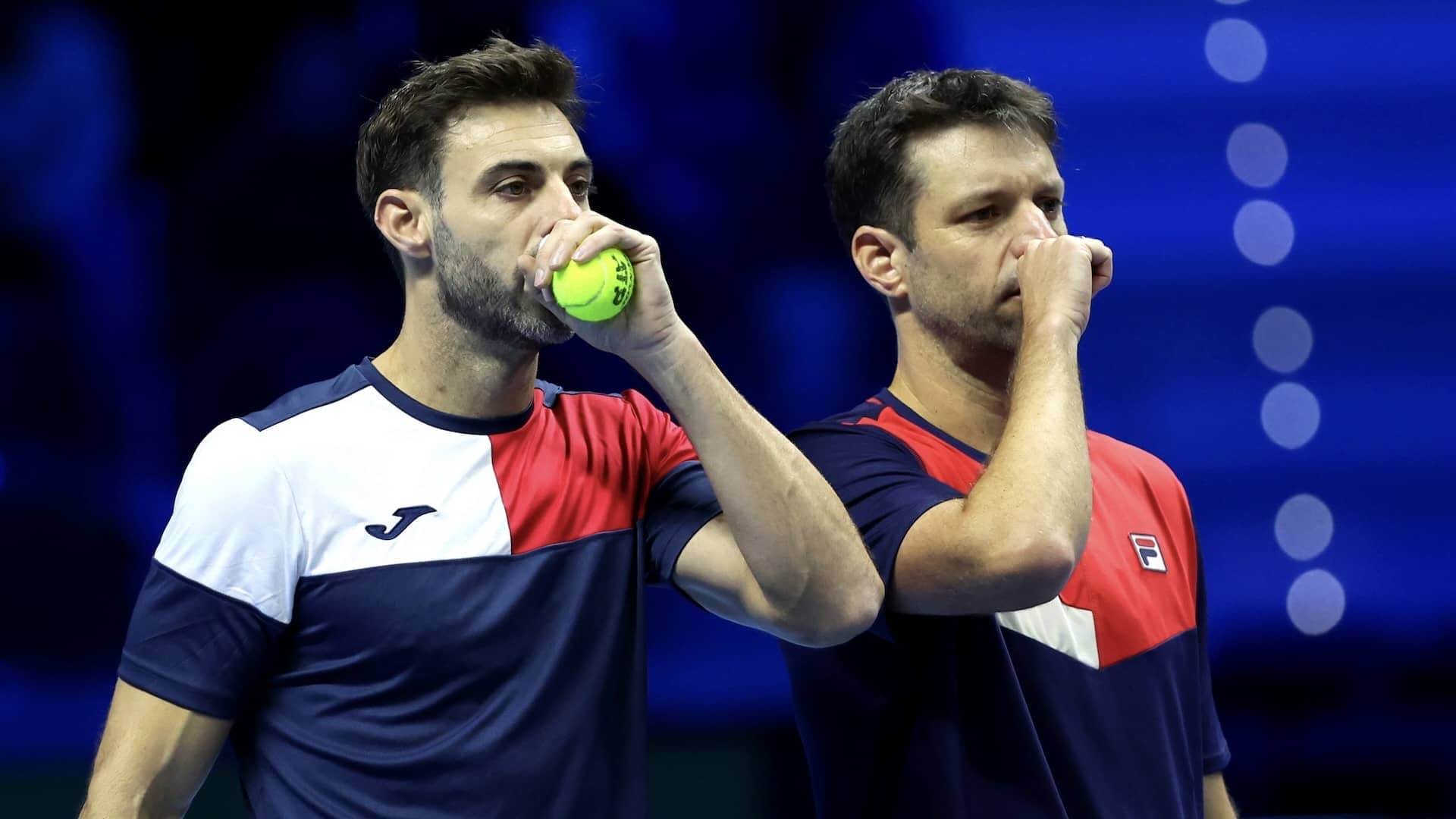 Marcel Granollers y Horacio Zeballos, durante las semifinales de las Nitto ATP Finals.