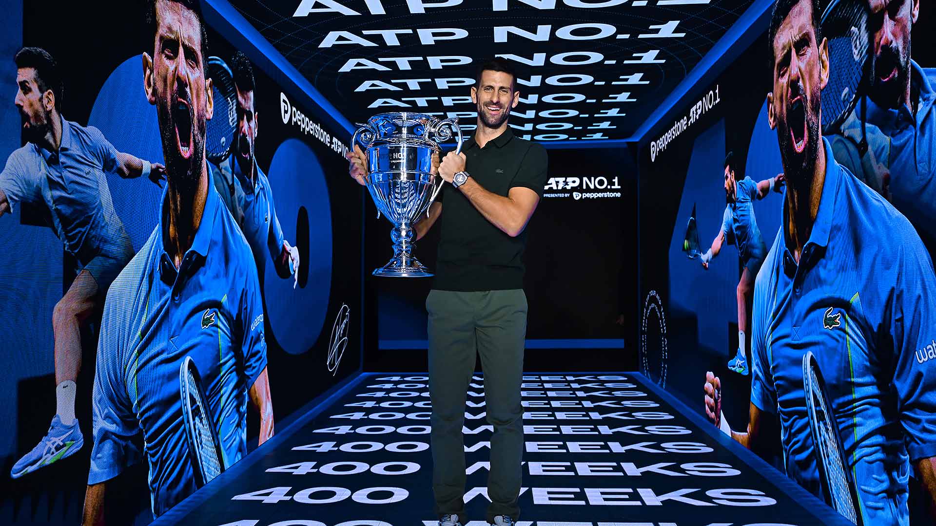 Un día después de ganar las Nitto ATP Finals, Novak Djokovic empieza su semana No. 400 como No. 1 del Pepperstone ATP Rankings.