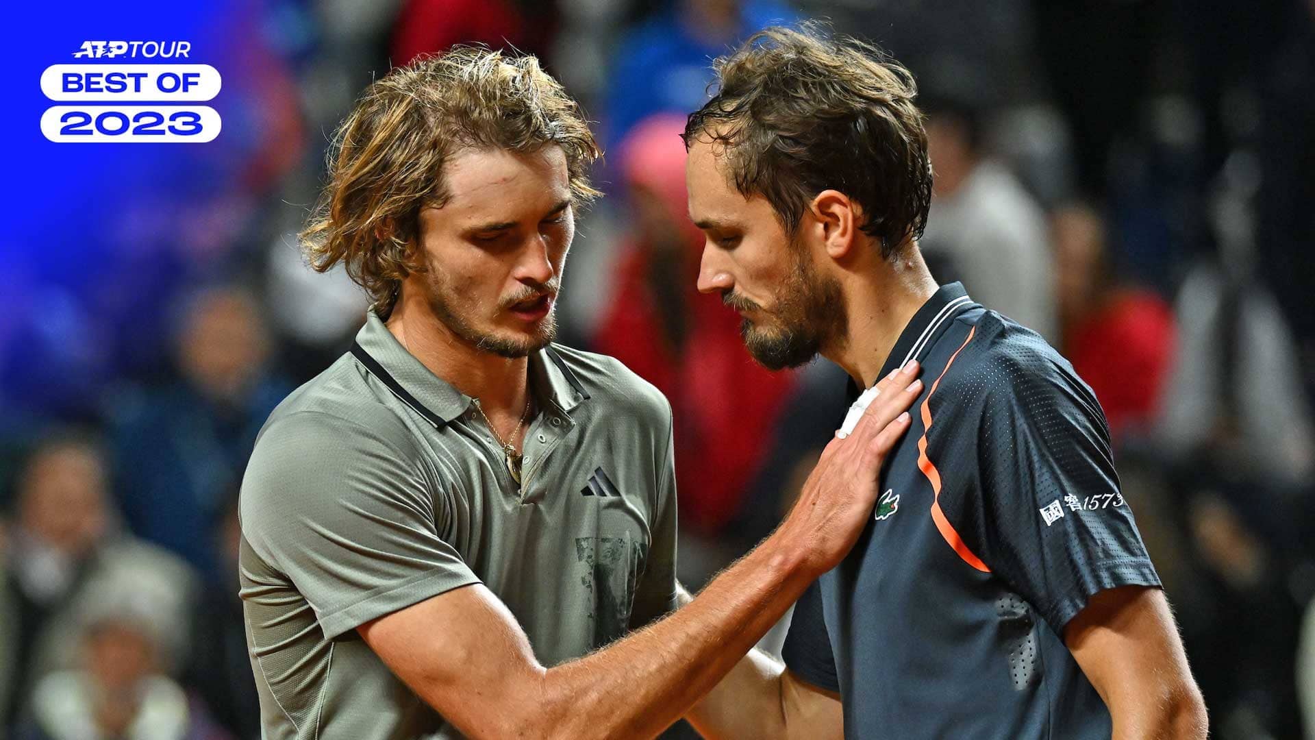 Tras seis duelos Lexus ATP Head2Head en 2023, Alexander Zverev y Daniil Medvedev acumulan 18 enfrentamientos directos en el circuito.