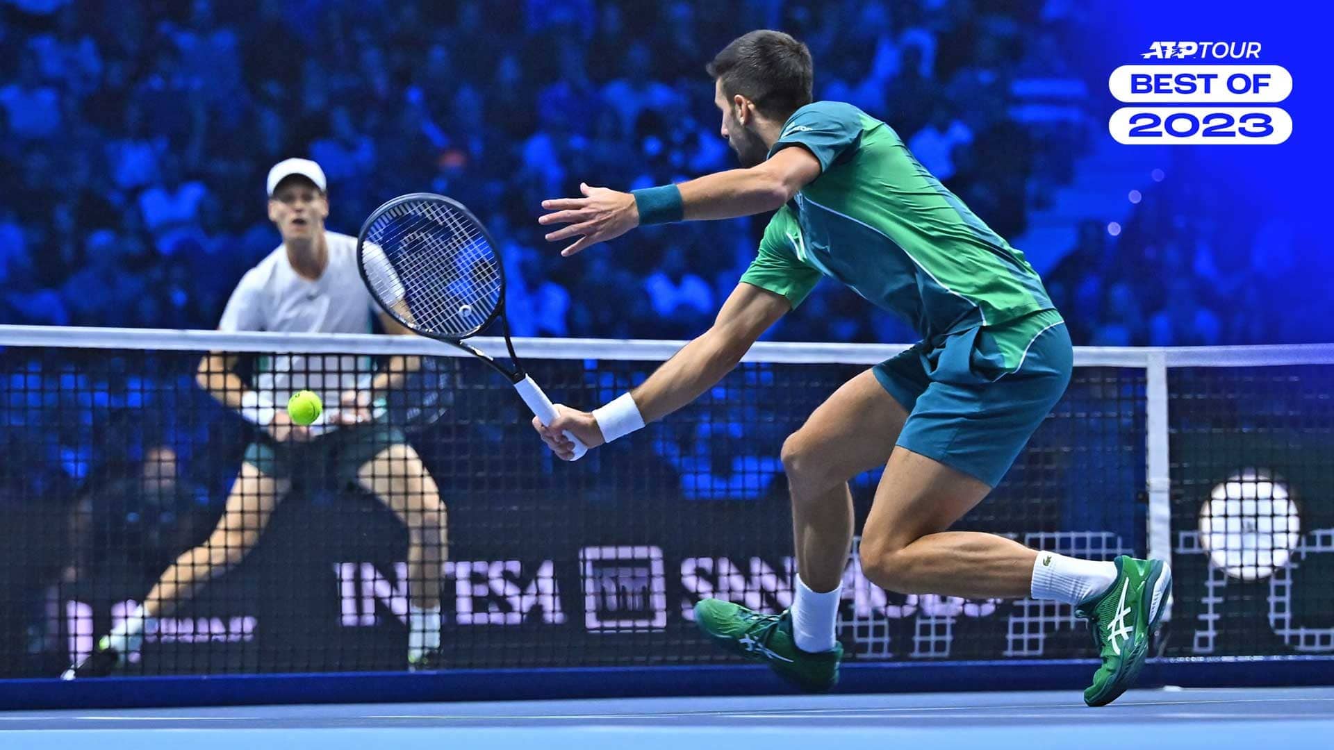 Novak Djokovic y Jannik Sinner disputaron cuatro Lexus ATP Head2Head en 2023, tres de ellos en dos semanas de noviembre.