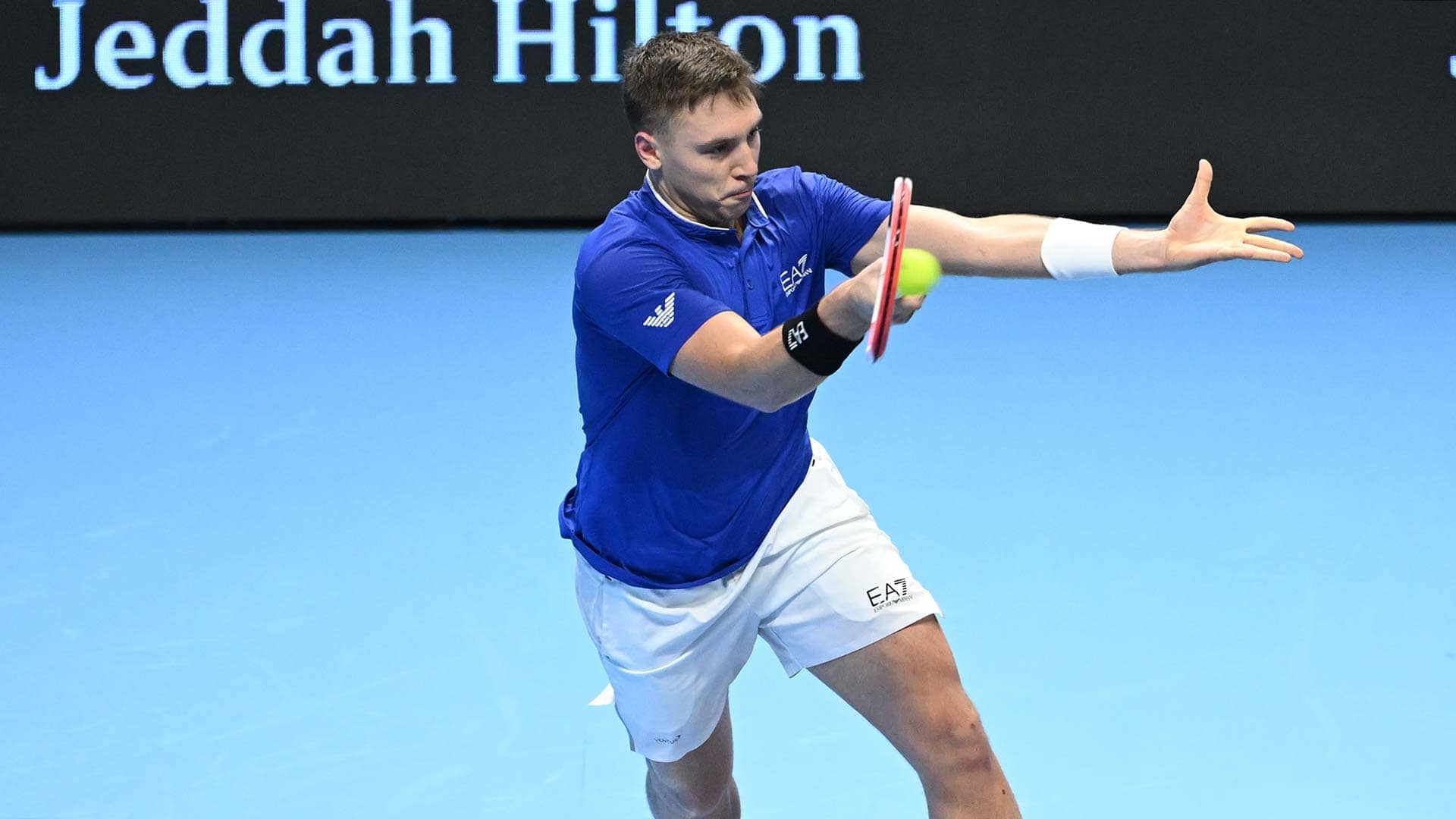 Hamad Medjedovic in action in Jeddah.