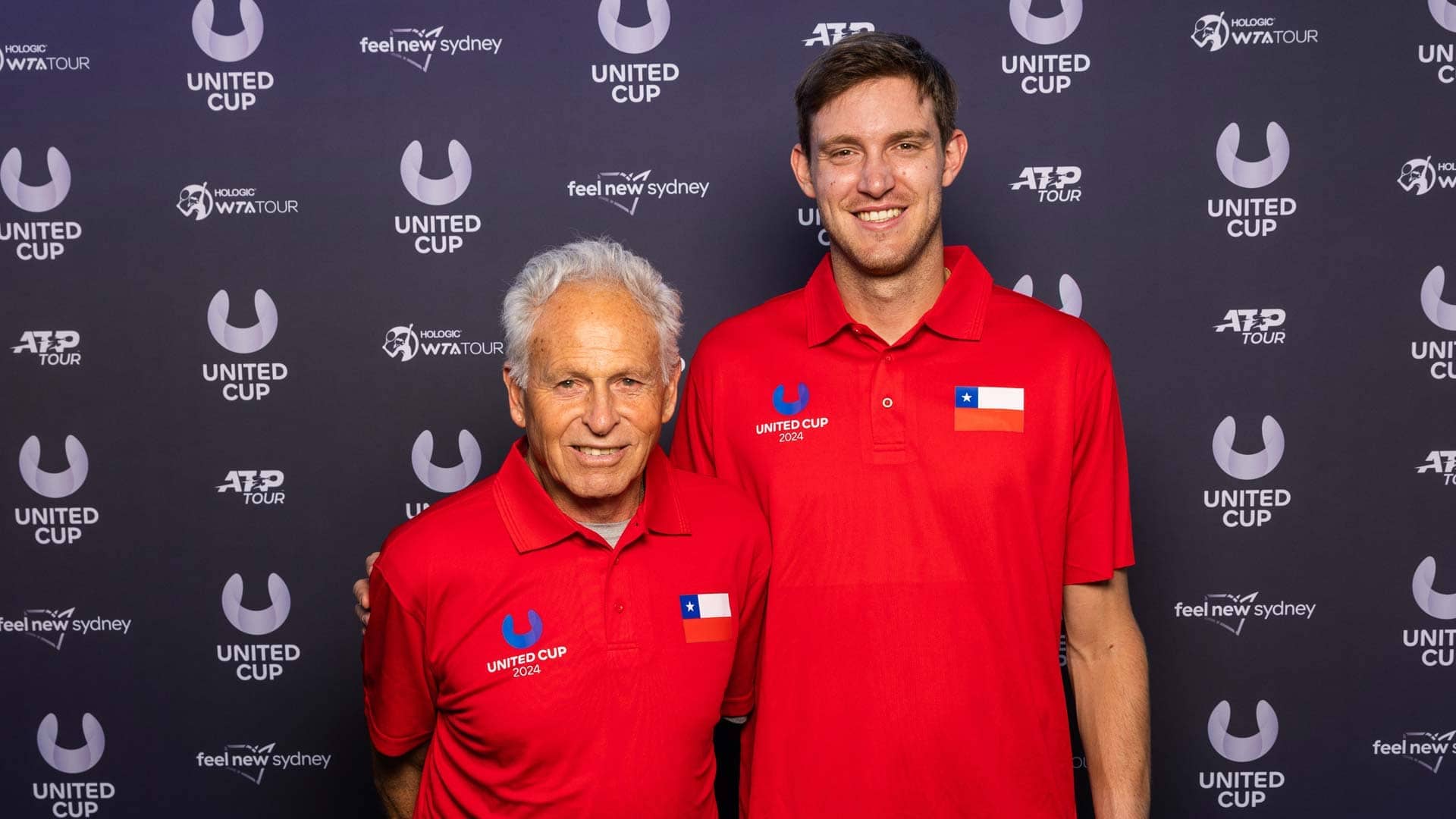 Jaime Fillol y Nicolás Jarry compartirán vivencias con el Team Chile en la United Cup 2024.