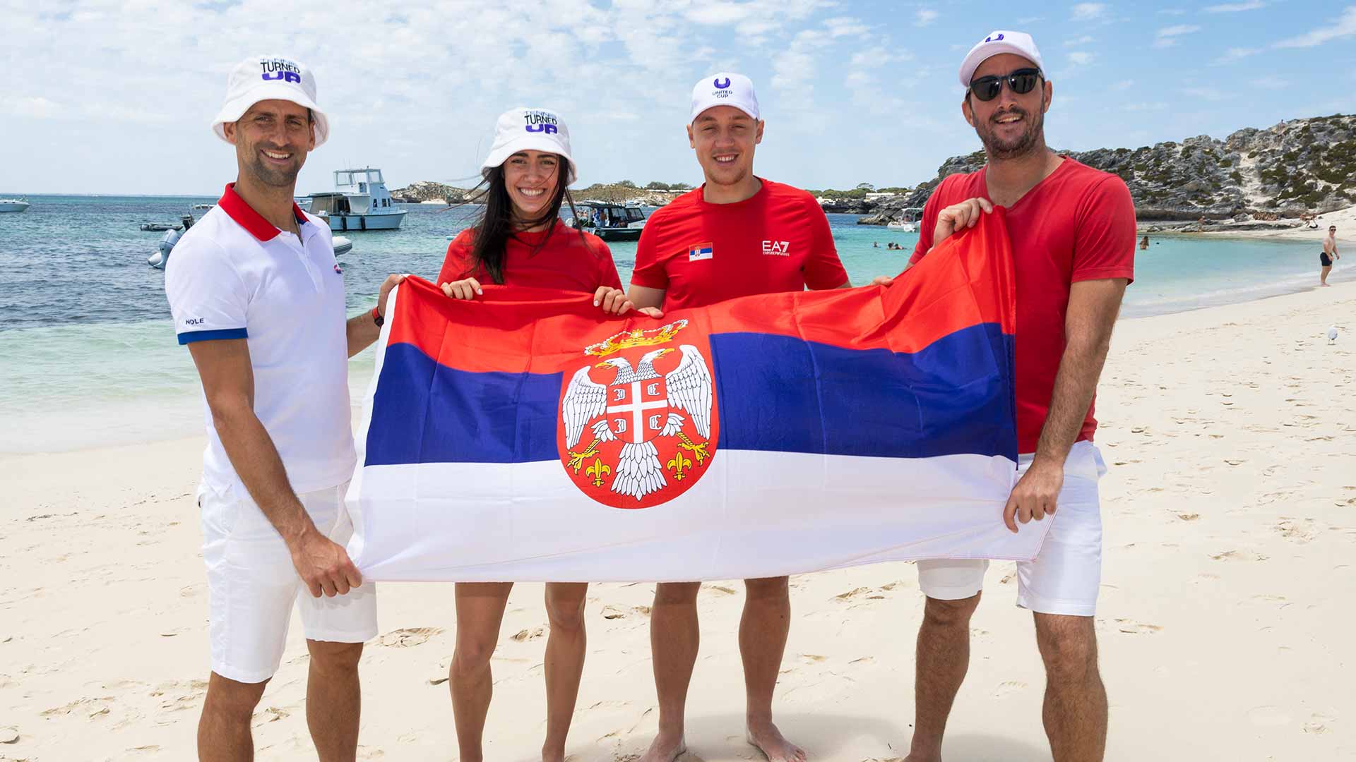 El equipo serbio visita Rottnest Island antes de disputar la United Cup en Perth.