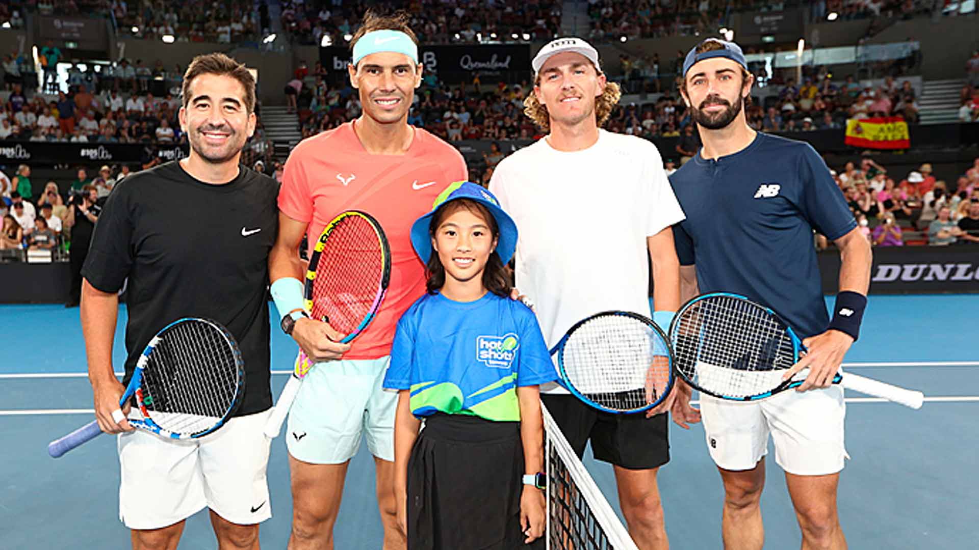 Marc López y Rafael Nadal se enfrentaron a los favoritos locales Max Purcell y Jordan Thompson este domingo en Brisbane.