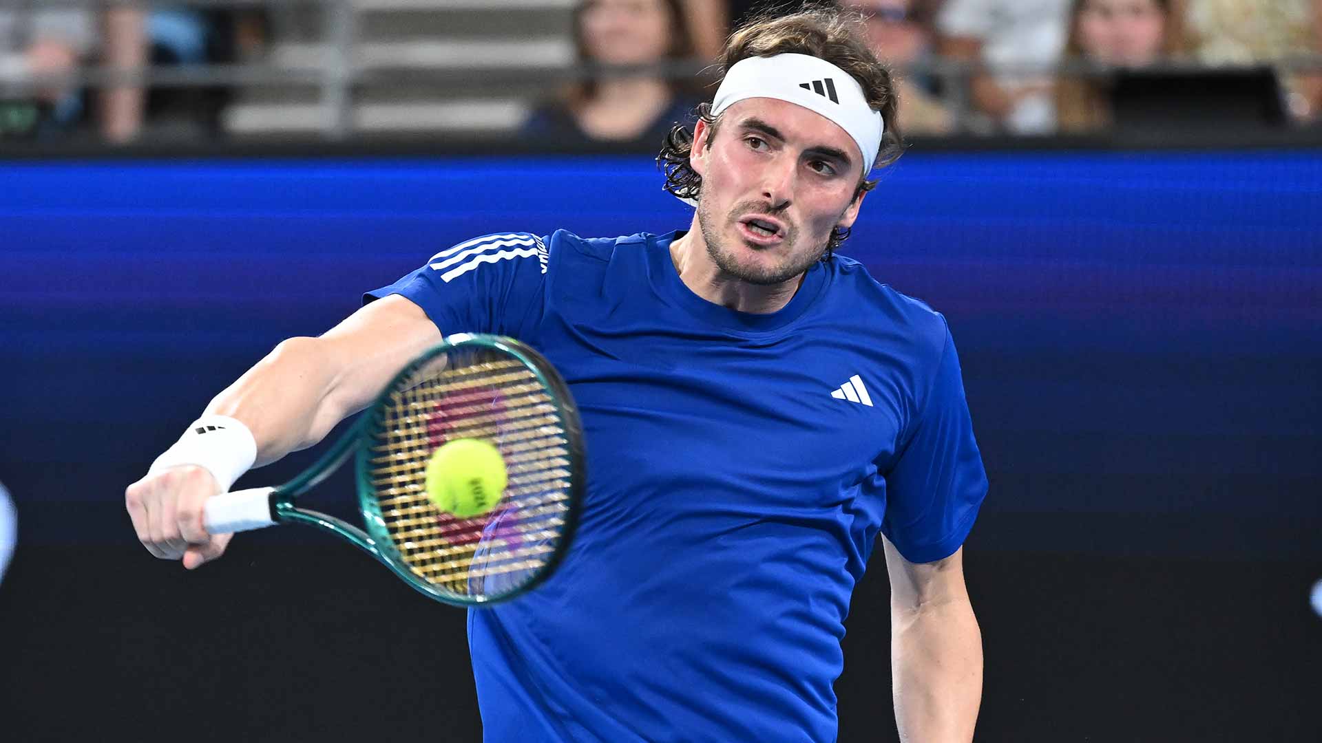 Stefanos Tsitsipas derrotó a Steven Diez este miércoles en dos sets en la Ken Rosewall Arena.