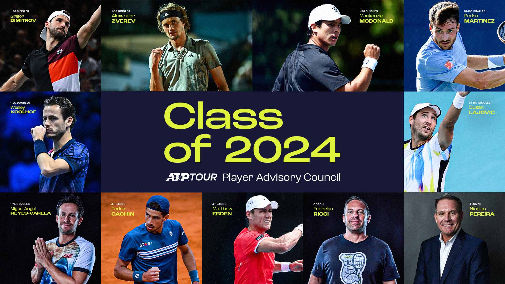 Consejo asesor de jugadores ATP 2024.