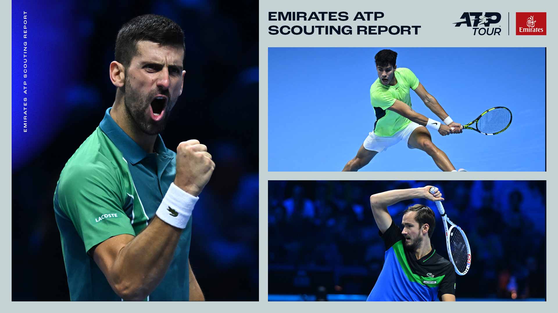 Novak Djokovic, Carlos Alcaraz and Daniil Medvedev headline the men's singles draw at the Australian Open.