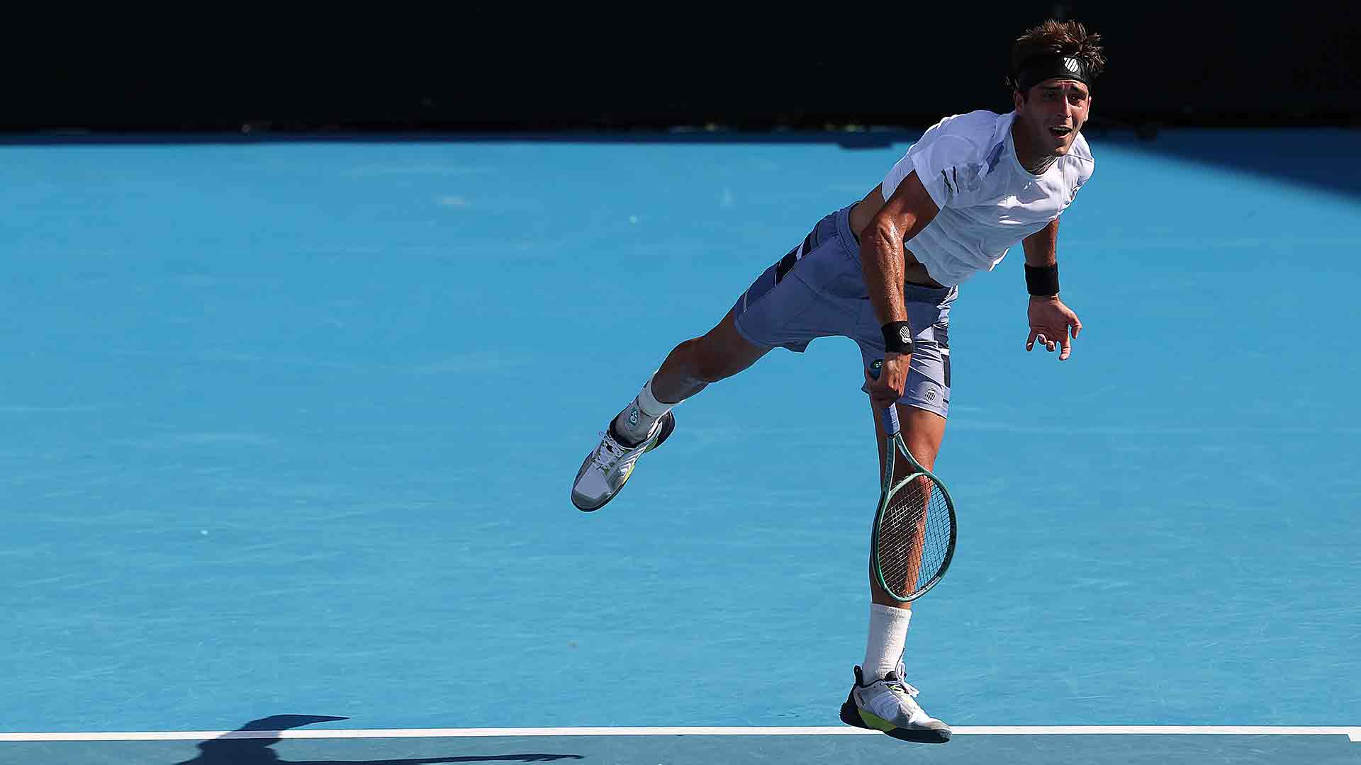 Tomás Martín Etcheverry se enfrentó a Andy Murray por tercera vez en su carrera en primera ronda del Abierto de Australia 2024.