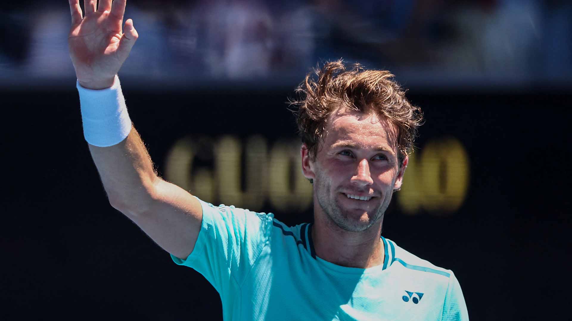 Casper Ruud loses just five games to reach the second round of the Australian Open.