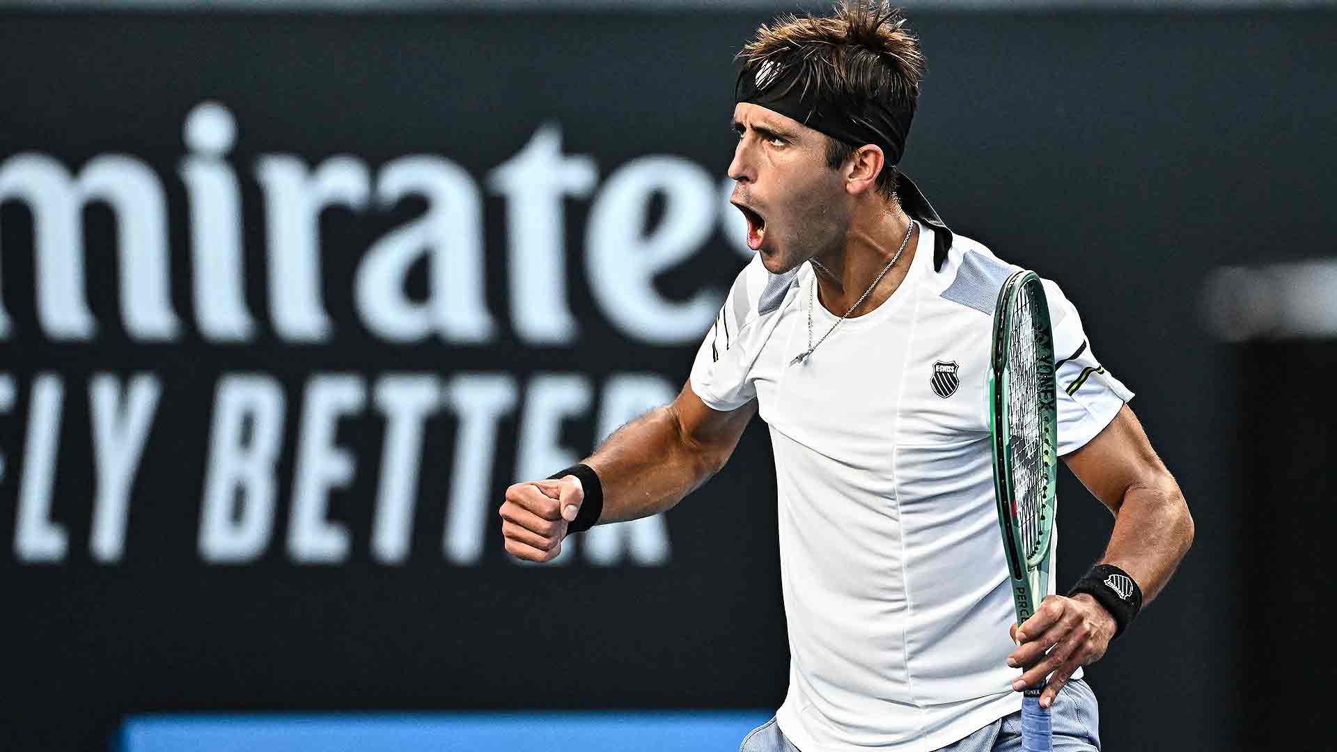 Tomás Martín Etcheverry participa por tercera vez en su carrera en el cuadro principal del Abierto de Australia.