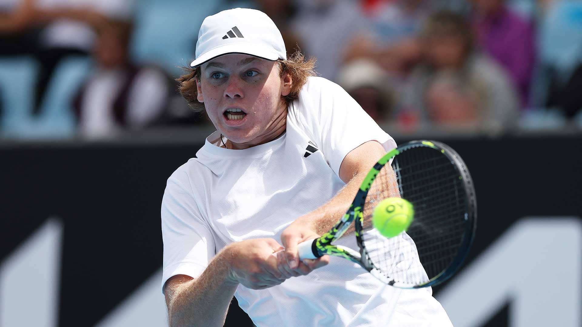 Alex Michelsen defeats Jiri Lehecka on Thursday in Melbourne.