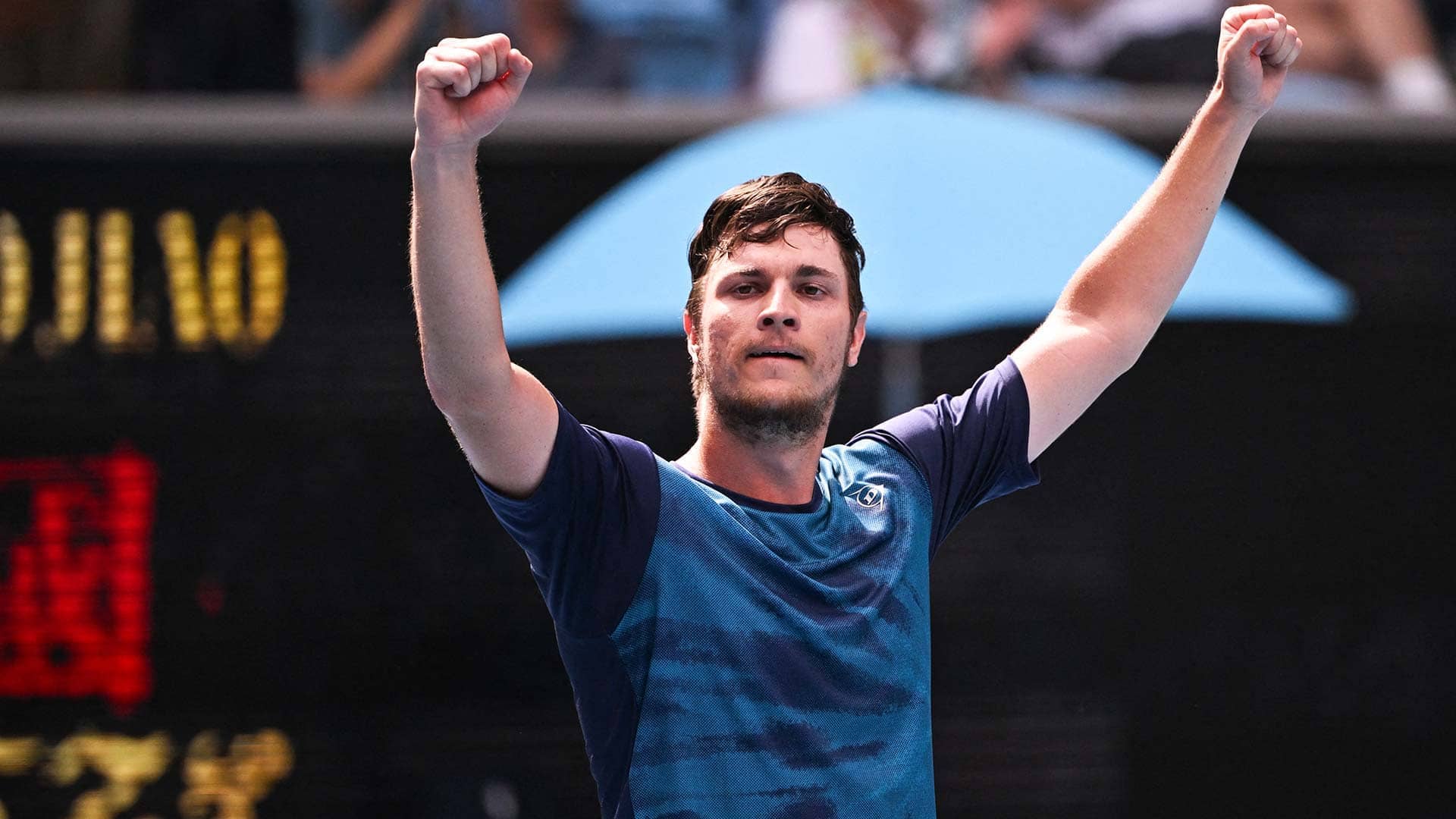 Miomir Kecamanovic, coached by Ivan Cinkus, has equalled his best result at a major by reaching the fourth round in Melbourne.