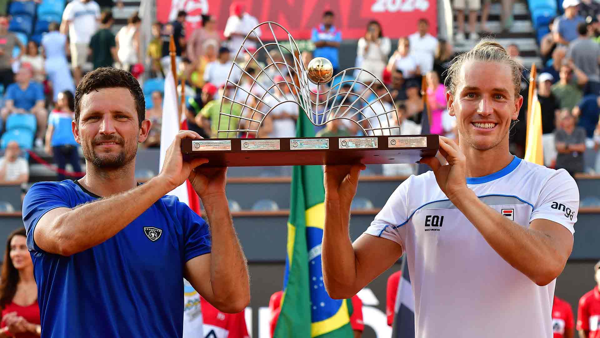 Nicolás Barrientos y Rafael Matos levantan la corona de dobles en el Rio Open presented by Claro 2024.