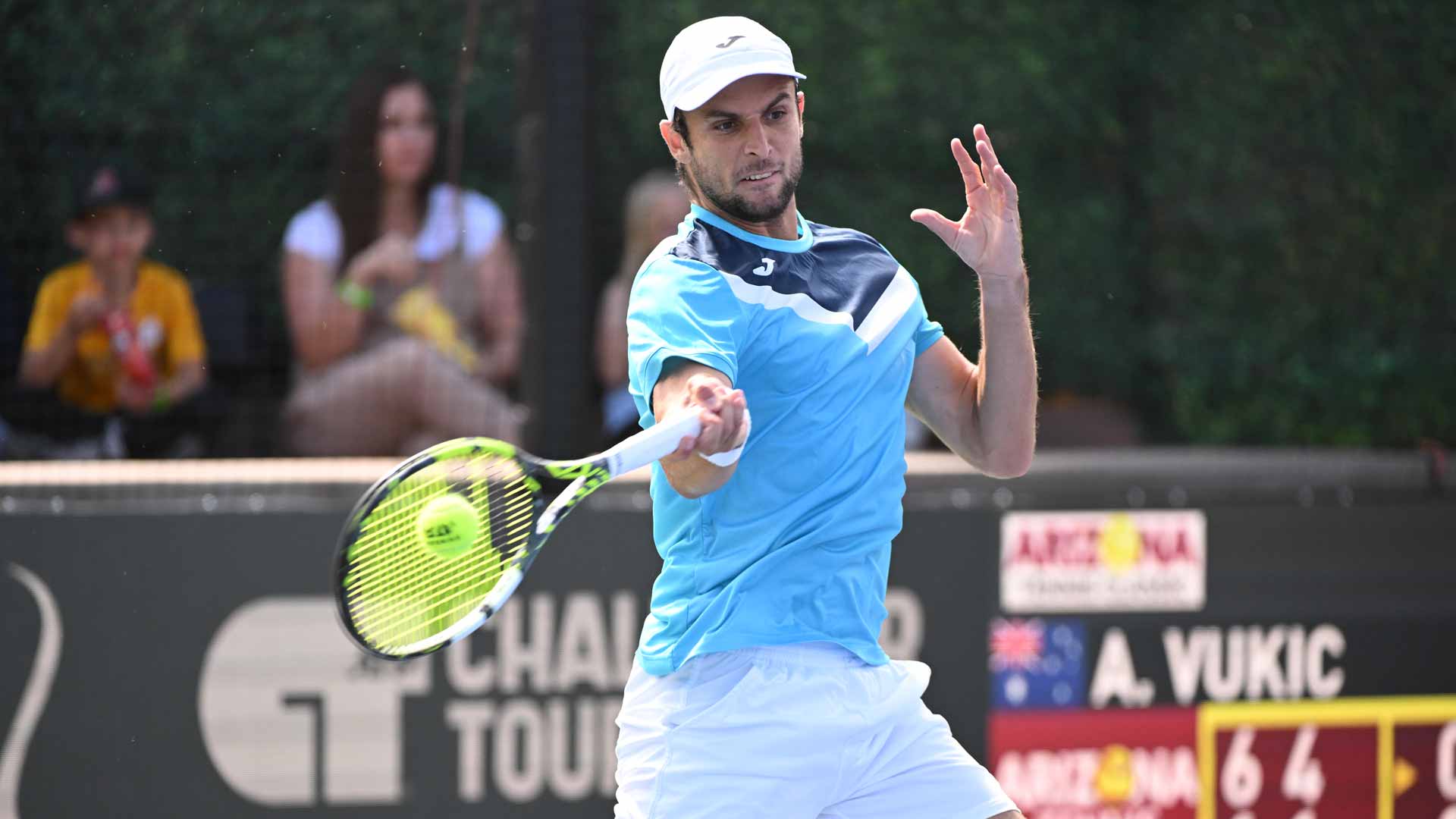 Aleksandar Vukic needs just 56 minutes to defeat Fabio Fognini in Phoenix.