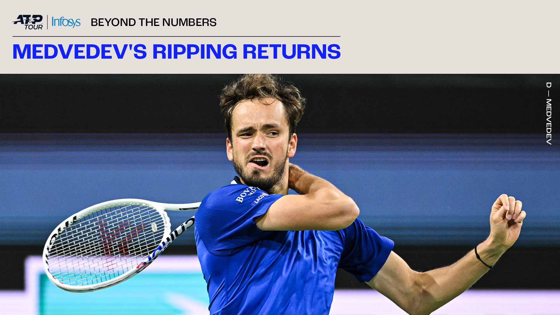 Daniil Medvedev is No. 4 in the PIF ATP Rankings.