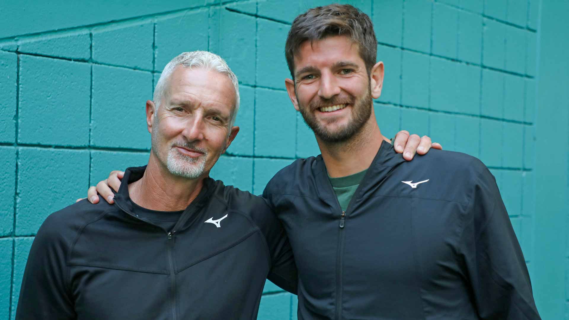Davide Vavassori coaches his son, Andrea Vavassori.