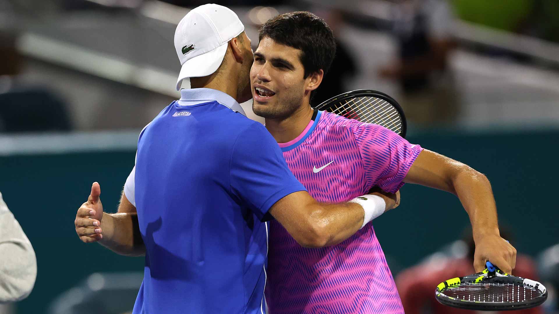Carlos Alcaraz falls to Grigor Dimitrov on Thursday at the Miami Open presented by Itau.