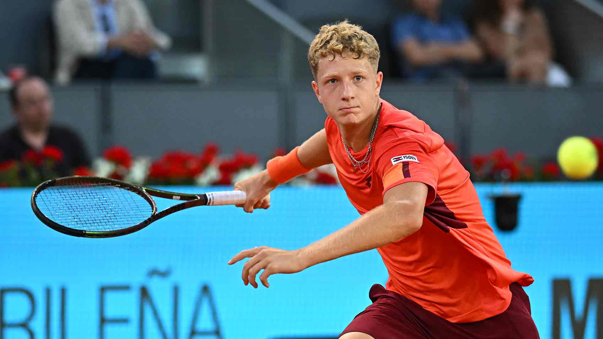 Martín Landaluce disputó su primer partido en un ATP Masters 1000 en el Mutua Madrid Open 2023.