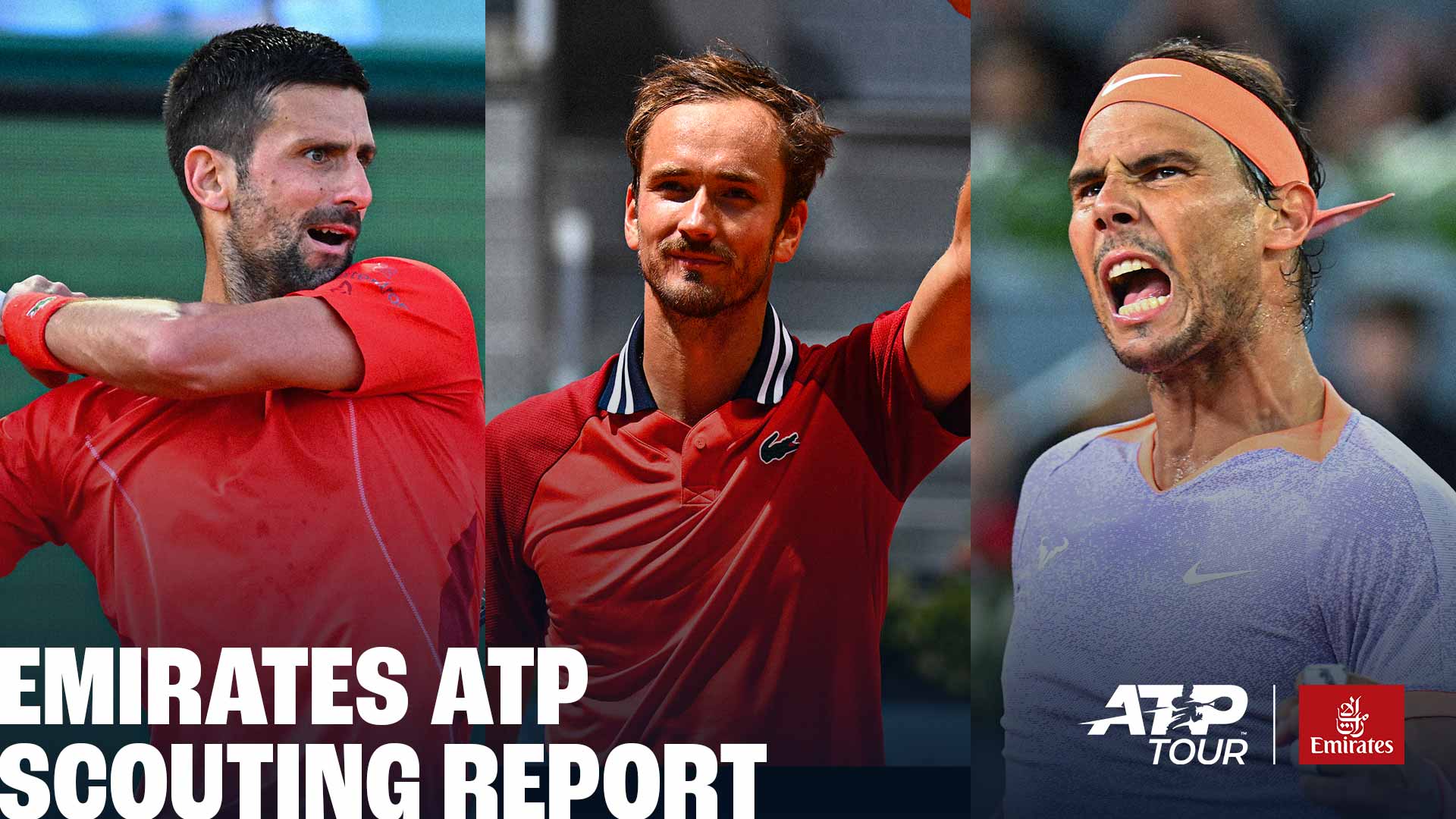 Novak Djokovic, defending champion Daniil Medvedev and Rafael Nadal headline the Rome field.